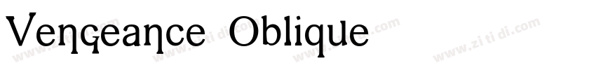 Vengeance Oblique字体转换